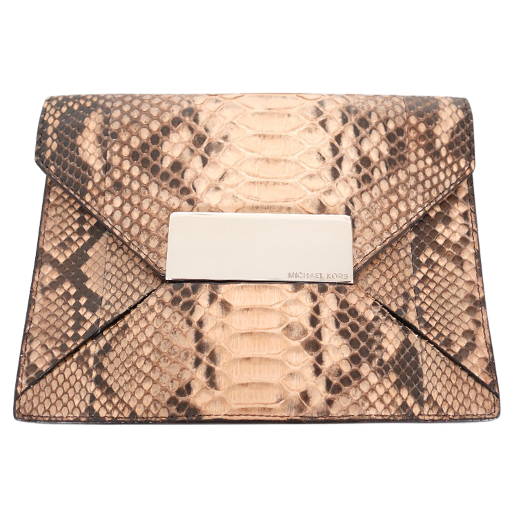 michael kors snakeskin clutch