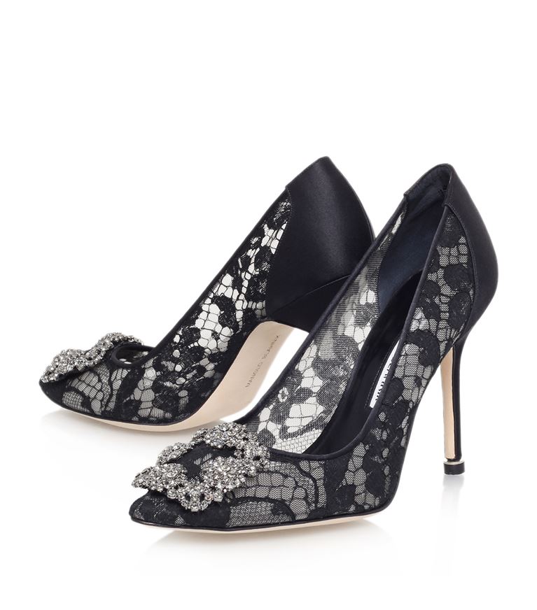 manolo blahnik lace pump