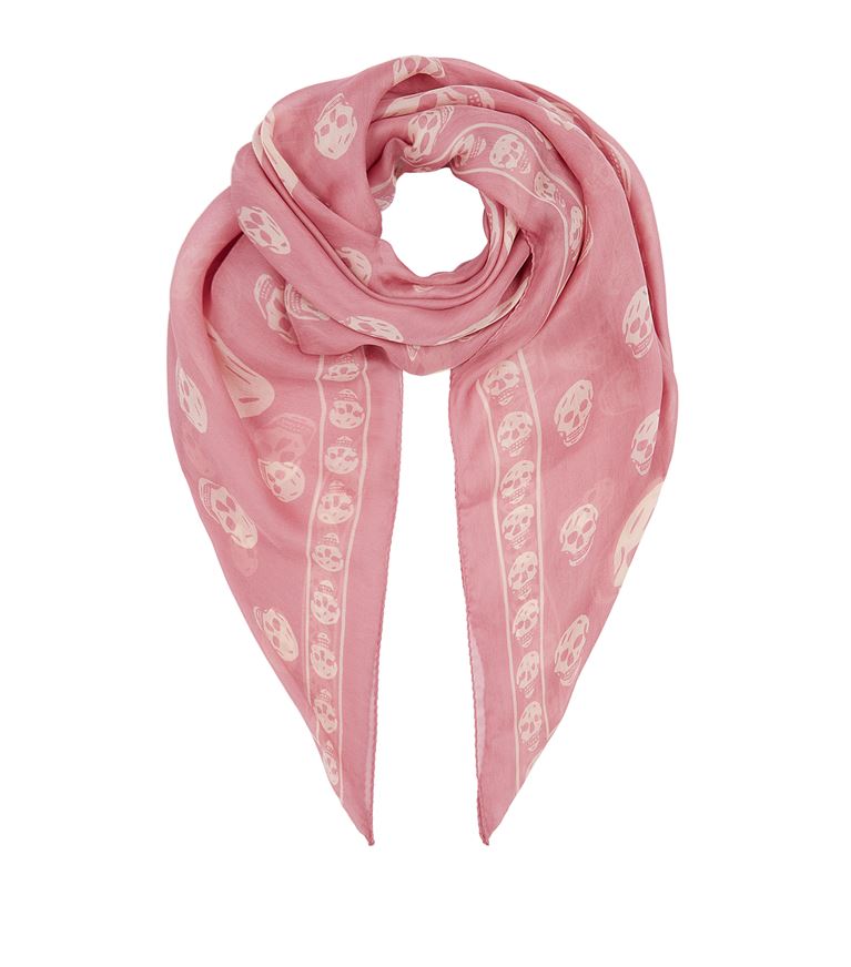 pink skull scarf
