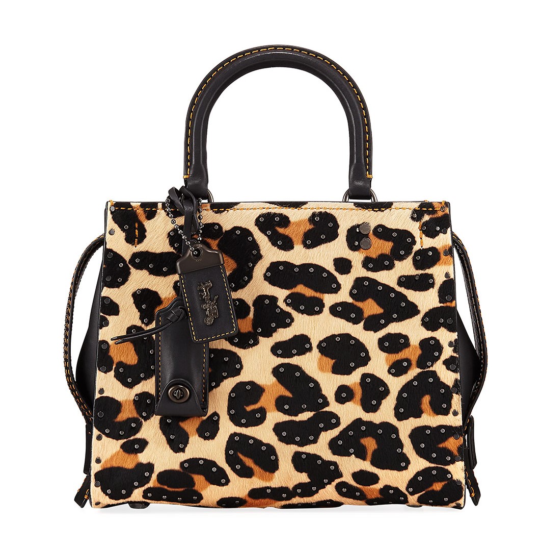 coach animal print tote