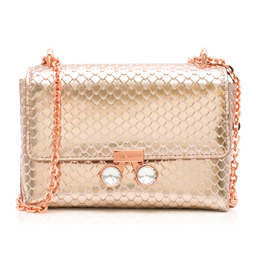 ted baker rose gold crossbody bag