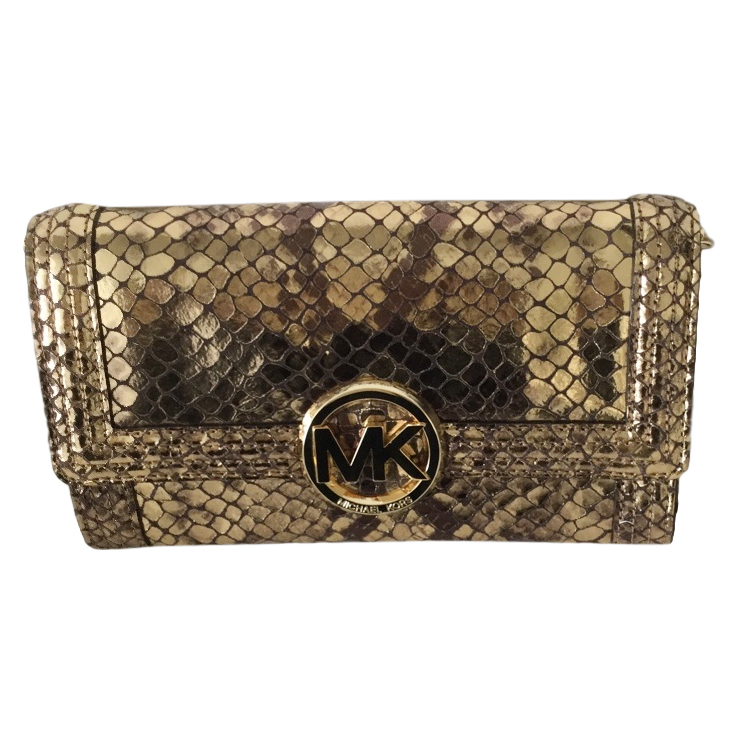 gold snakeskin bag