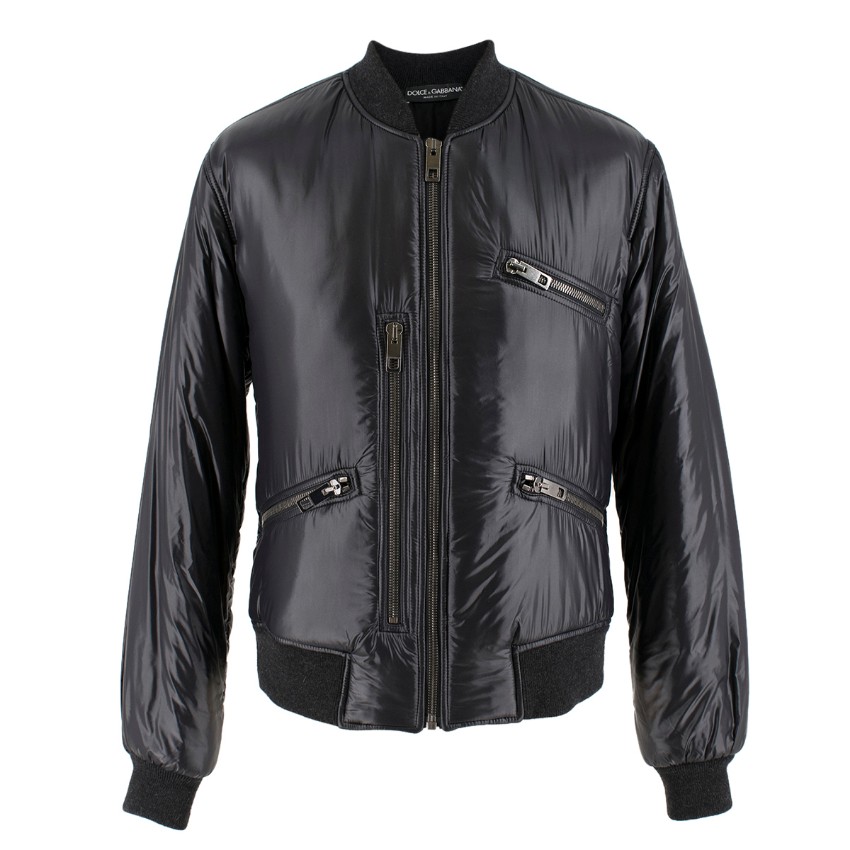 Dolce Gabbana Mens Black Padded Jacket | HEWI
