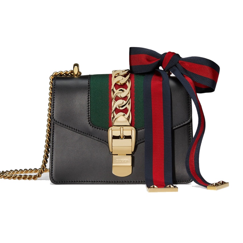 gucci sylvie black bag