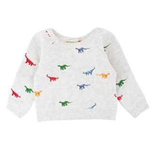 Bonpoint Boys 6M Multi Color Dinosaur Sweatshirt