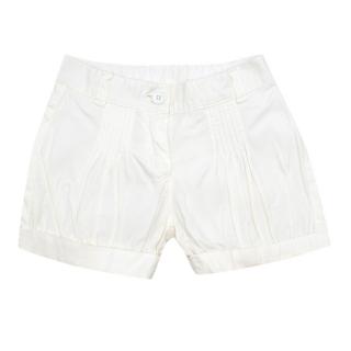 Gucci Kids 3Y White Pleated Shorts 