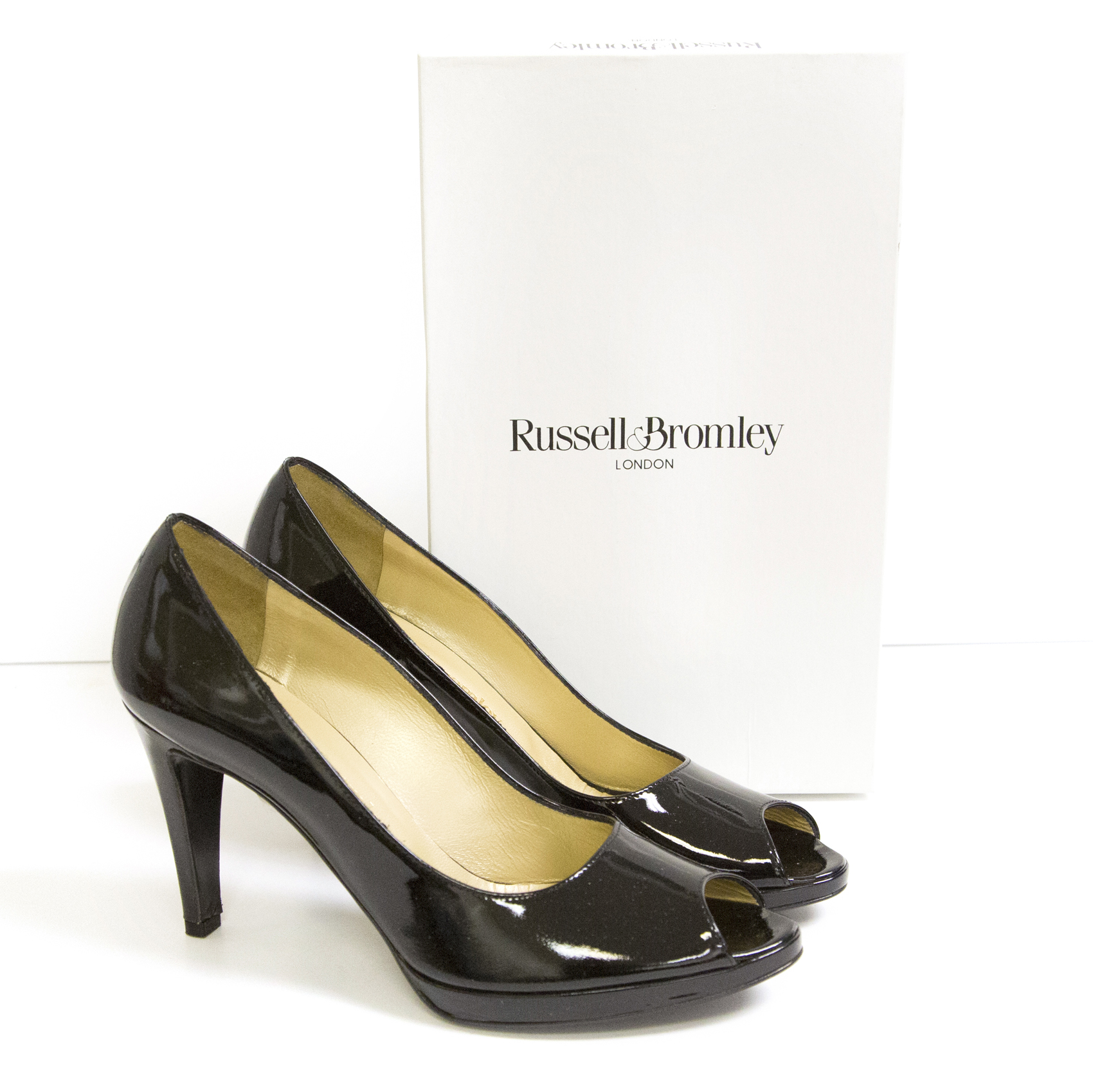 russell and bromley gold shoes