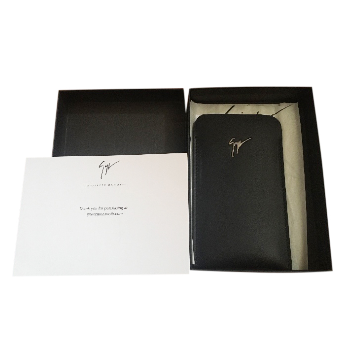Giuseppe Zanotti Black Leather Phone 