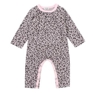 Splendid Girls 12-18M Pink Leopard Print Baby Grow 