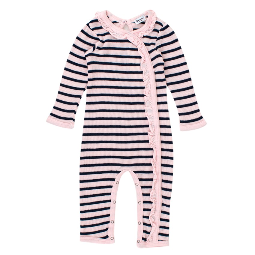 striped baby grow