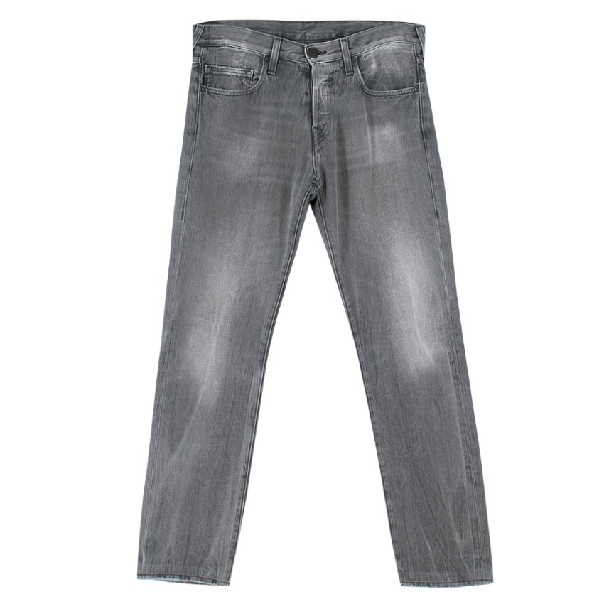 True Religion Grey Cotton Straight Jean Trousers | HEWI