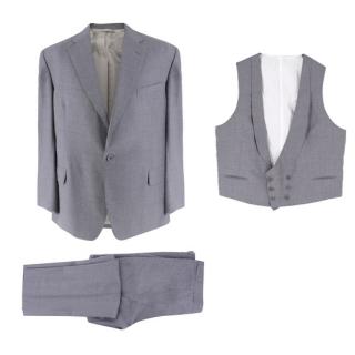 Hardy Amies Bespoke Grey 3-piece Suit 