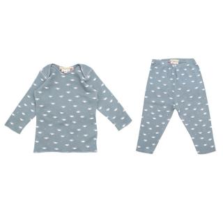 Bonpoint Baby 3M Blue Car Themed Top & Trousers Set