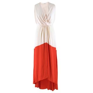 Vionnet Blush and Coral Sateen Gown