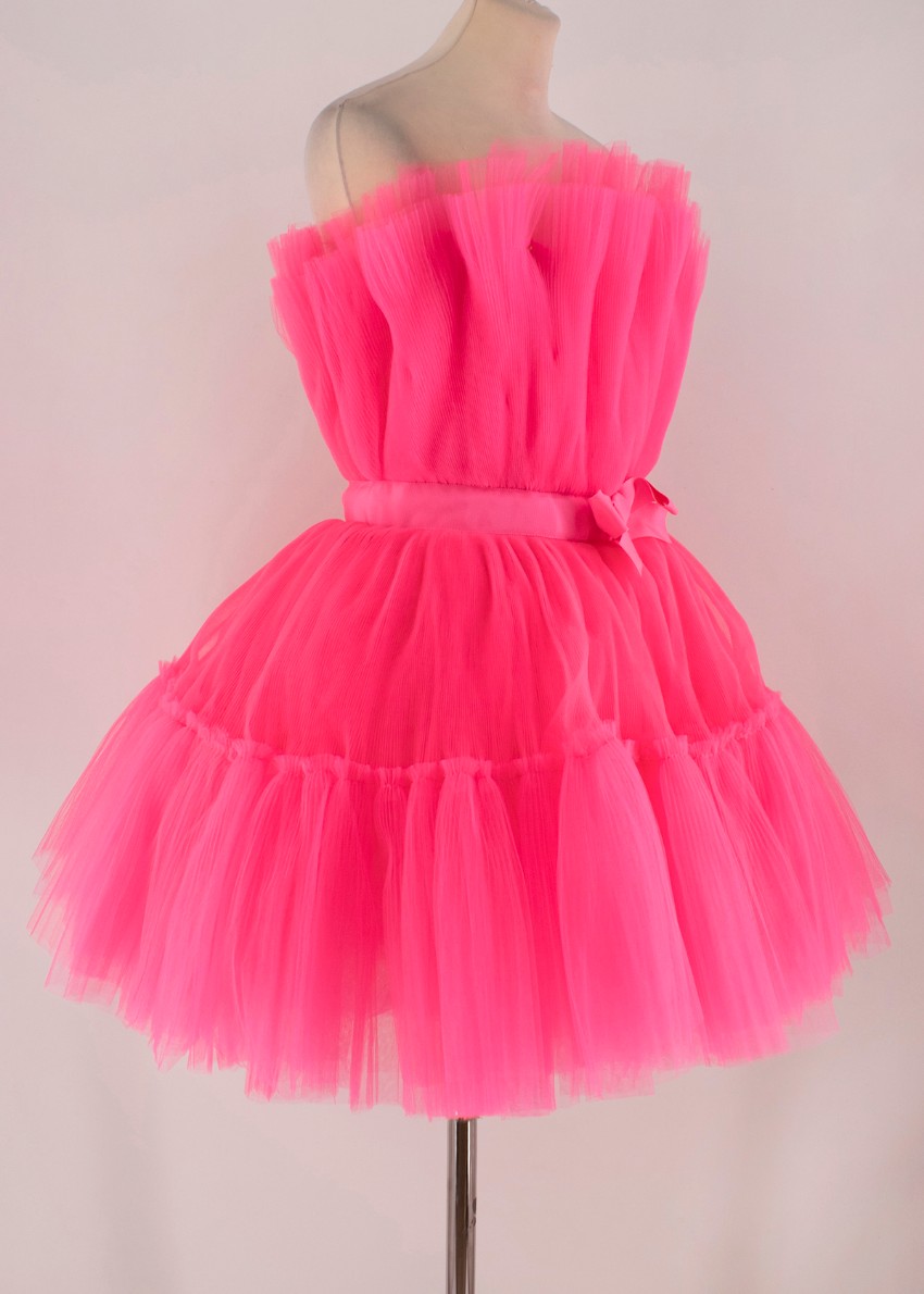 flared tulle dress h&m