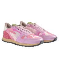 valentino trainers pink camouflage