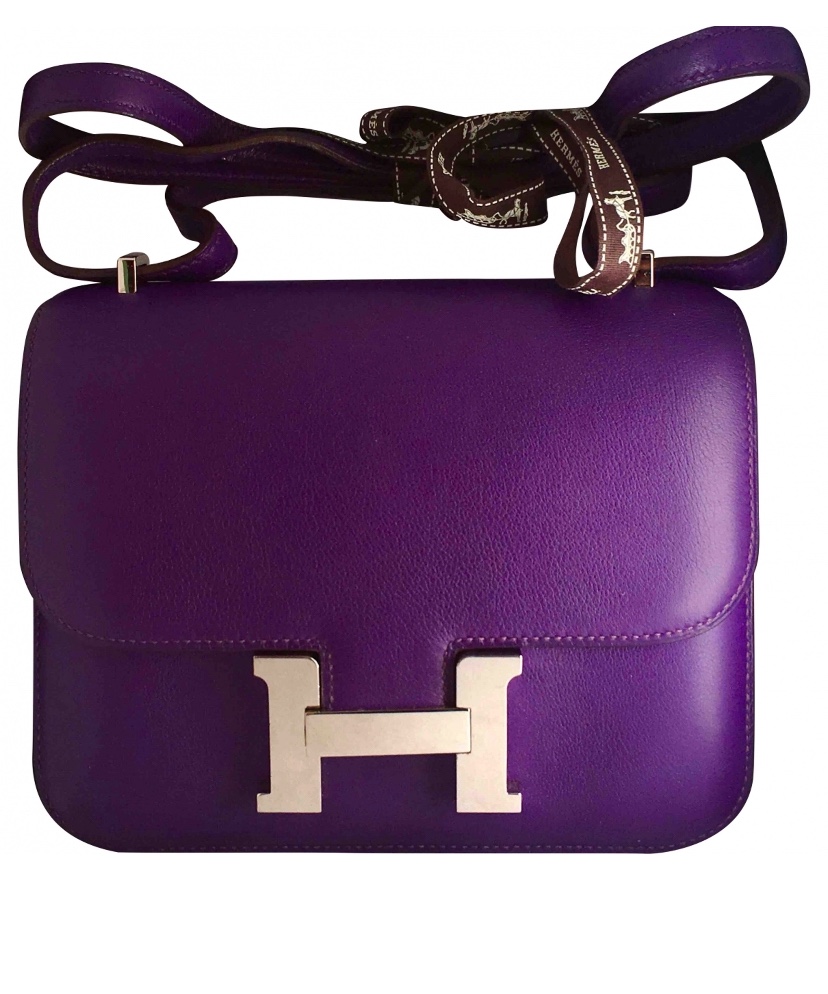 purple leather shoulder bag