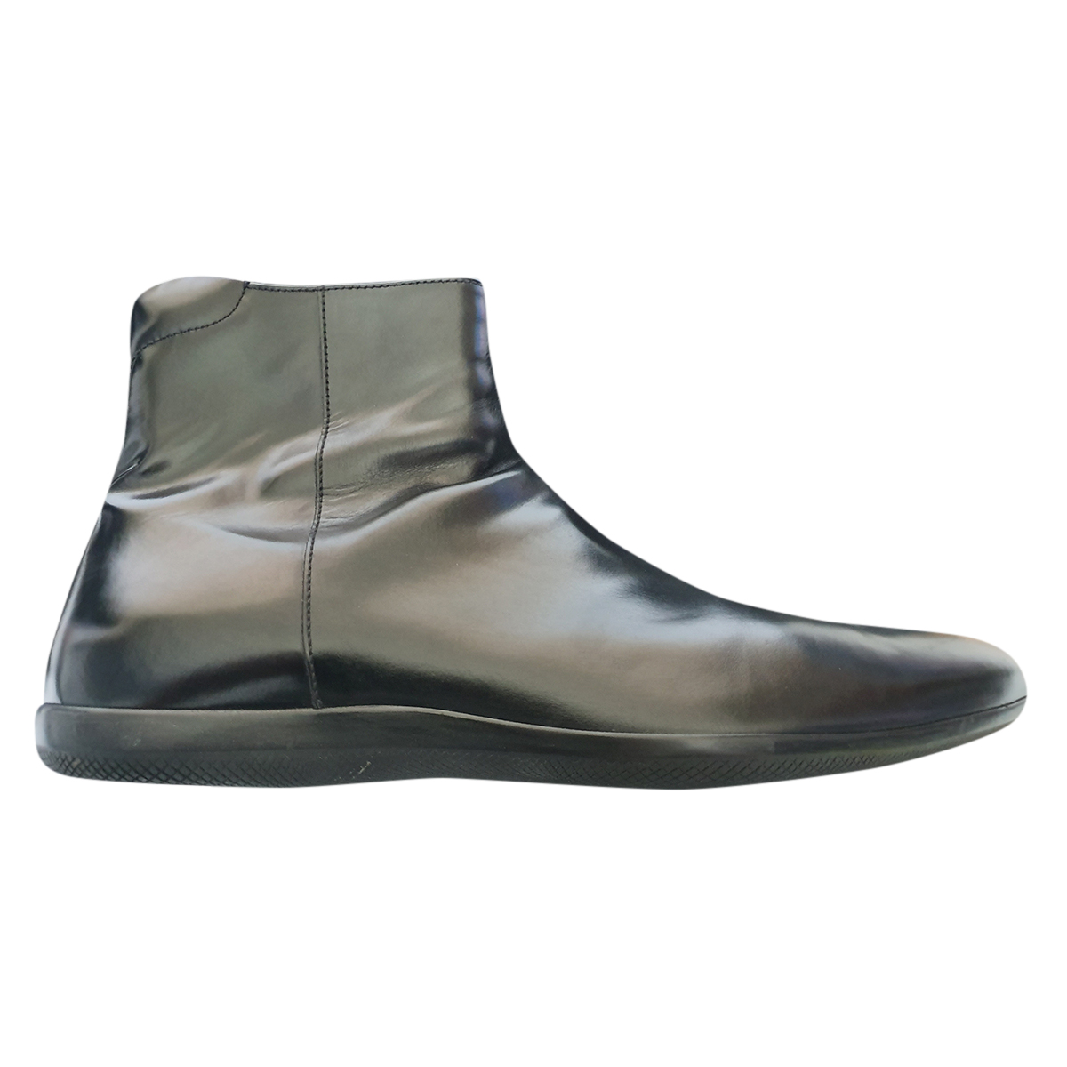 Prada Mens Patent Ankle Boots | HEWI