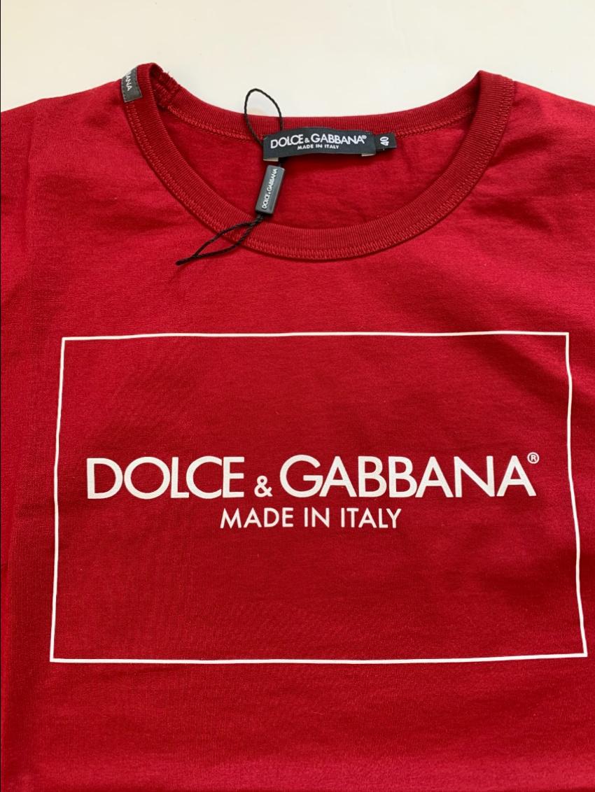 dolce gabbana red t shirt