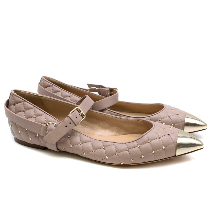 rockstud ballerina flat