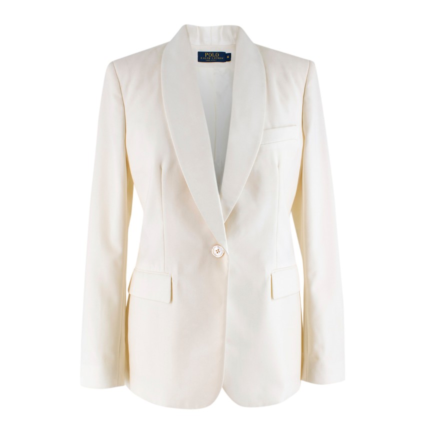 Polo Ralph Lauren White Wool Blazer | HEWI