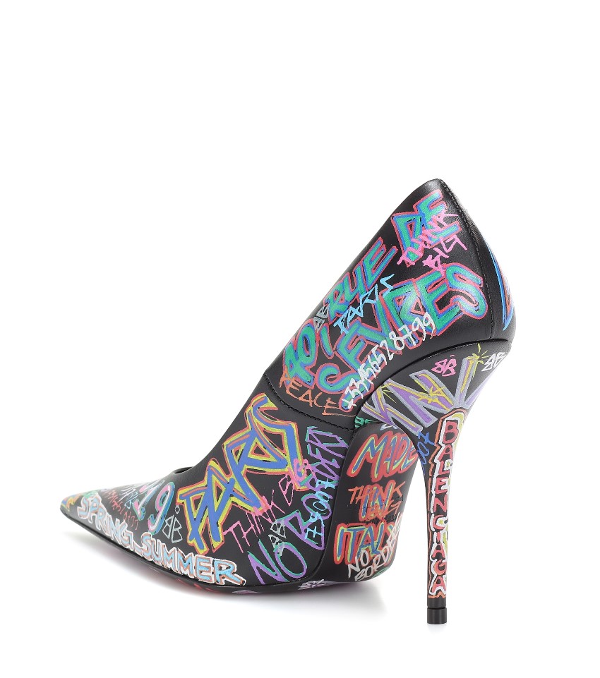 balenciaga graffiti heels