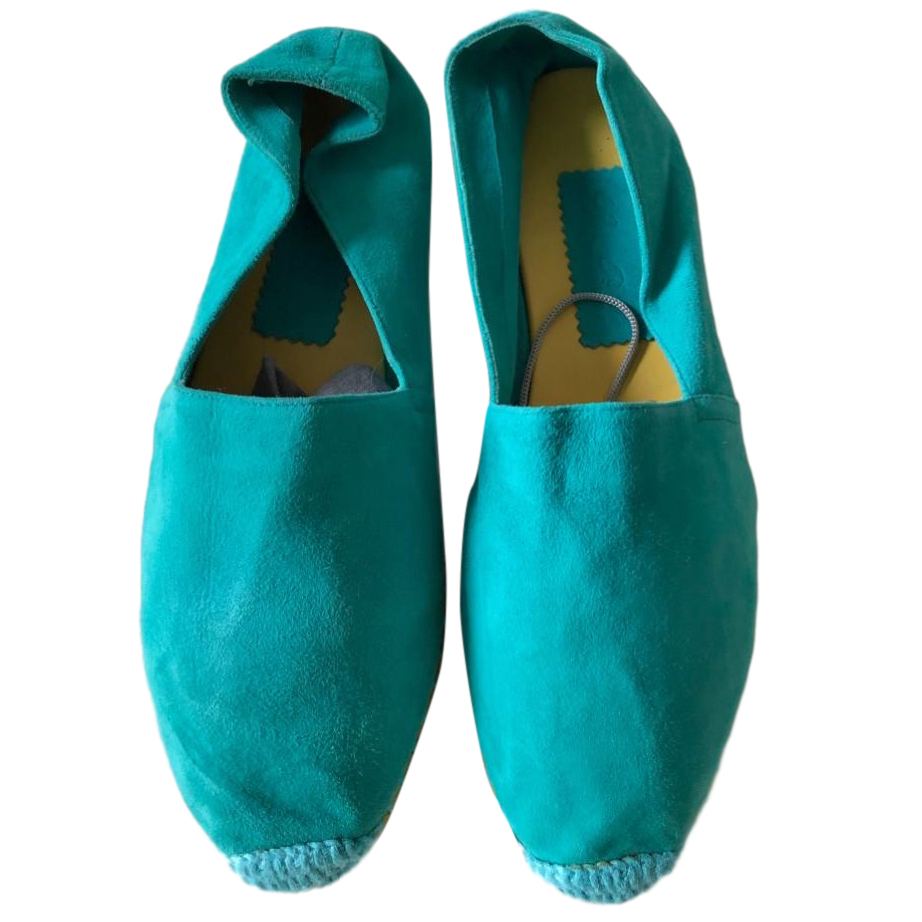 turquoise moccasins