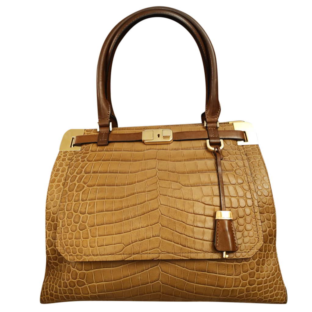 michael kors croc embossed tote