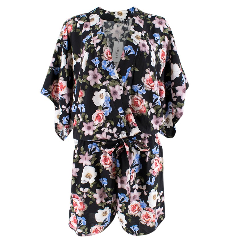 guess floral jumpsuit