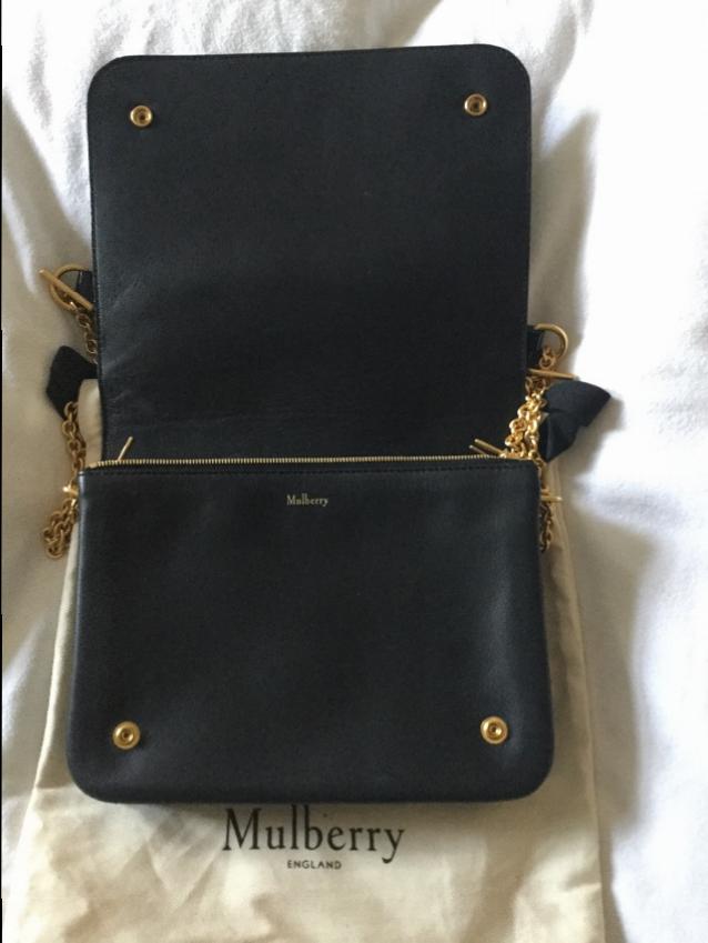 Download Mulberry Black Mock Croc Clifton Shoulder Bag | HEWI