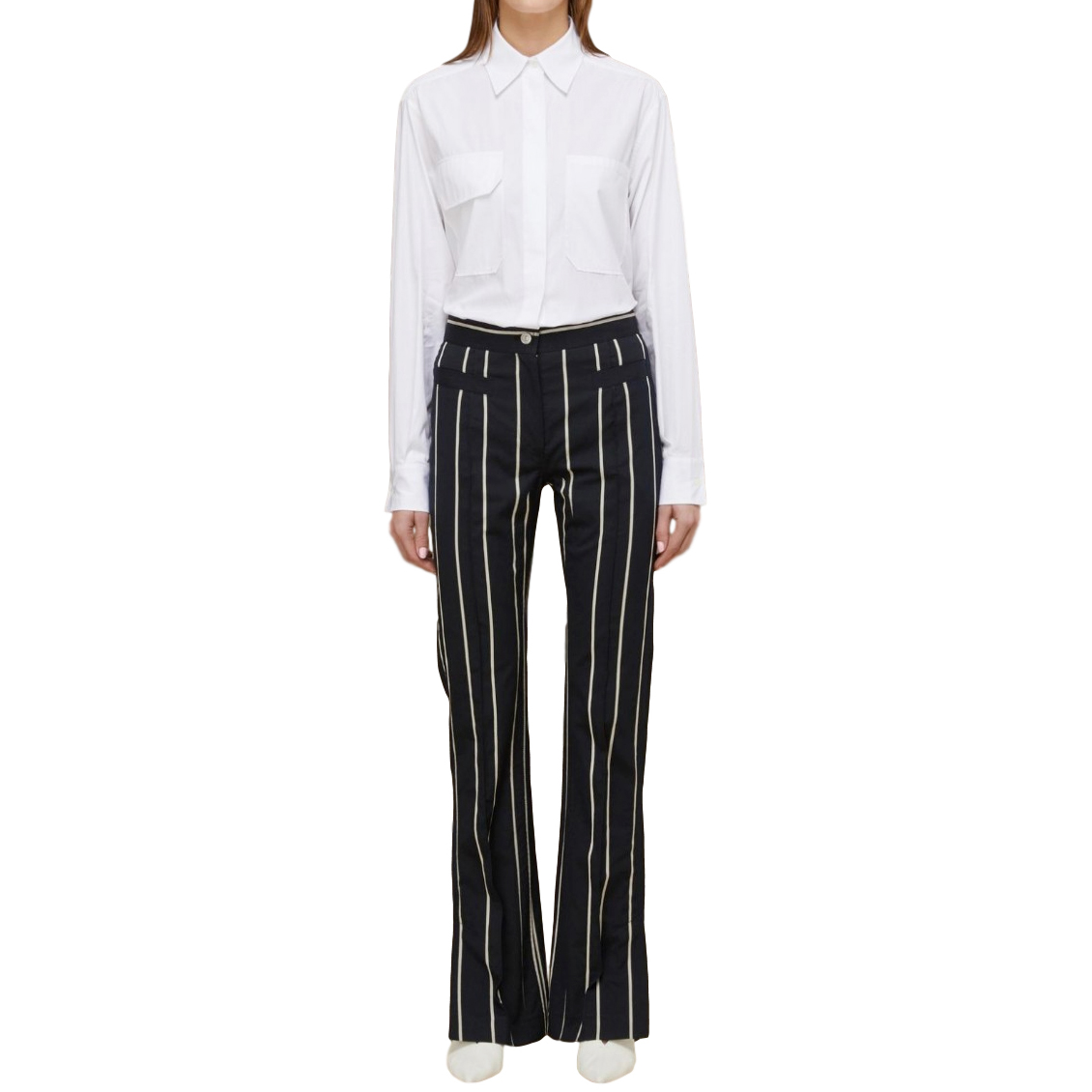 celine striped trousers