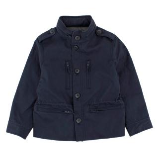 Bonpoint Boy's Navy Button-up Jacket