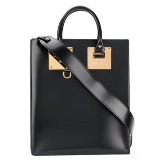 Sophie Hulme Albion Large Black Leather Tote