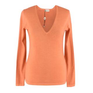 Colombo Peach Cashmere Long sleeve Top
