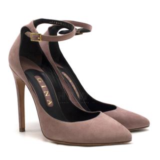 Gina Dusty-Pink Suede Pumps