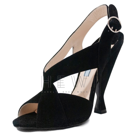 prada black heels