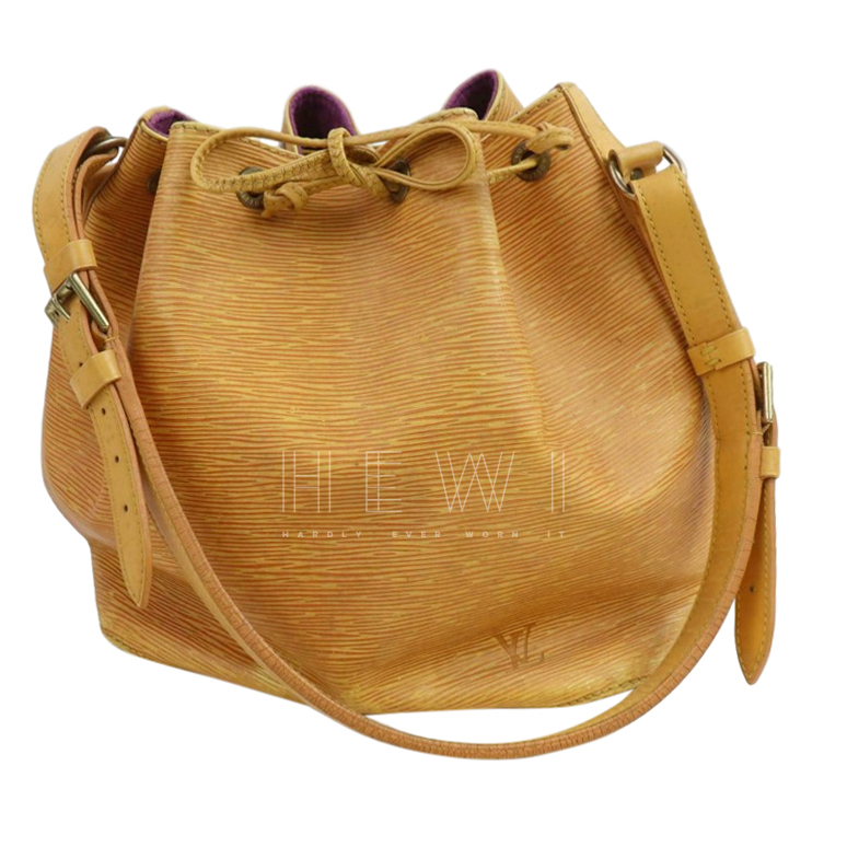 Louis Vuitton Petit Noe Yellow Epi Shoulder Bag | HEWI