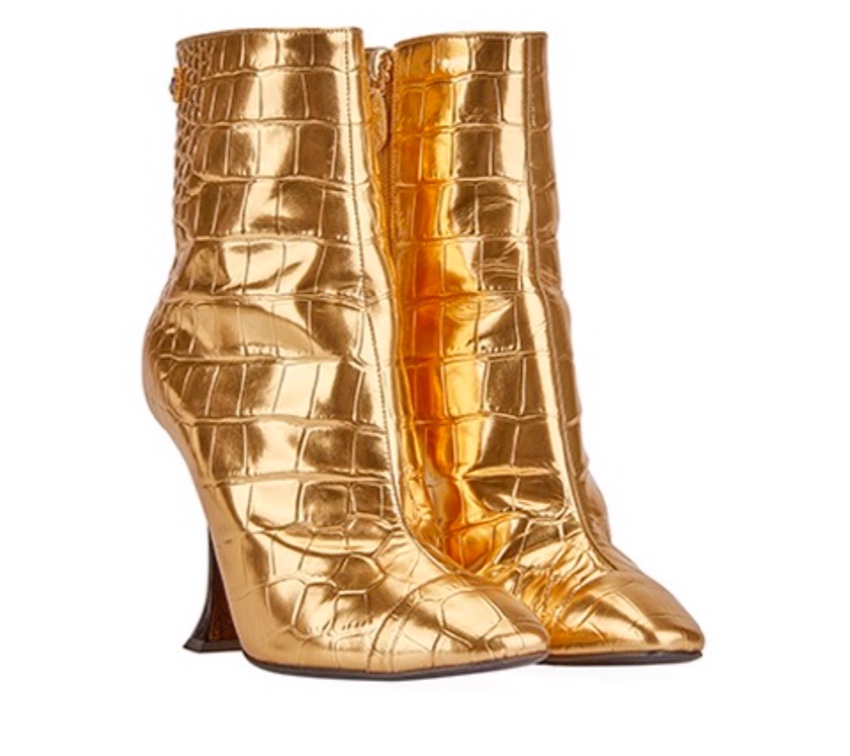 gold boots