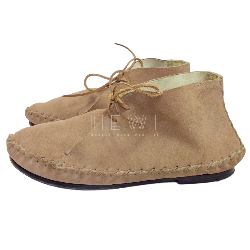 Acne Suede Moccasin Booties | HEWI