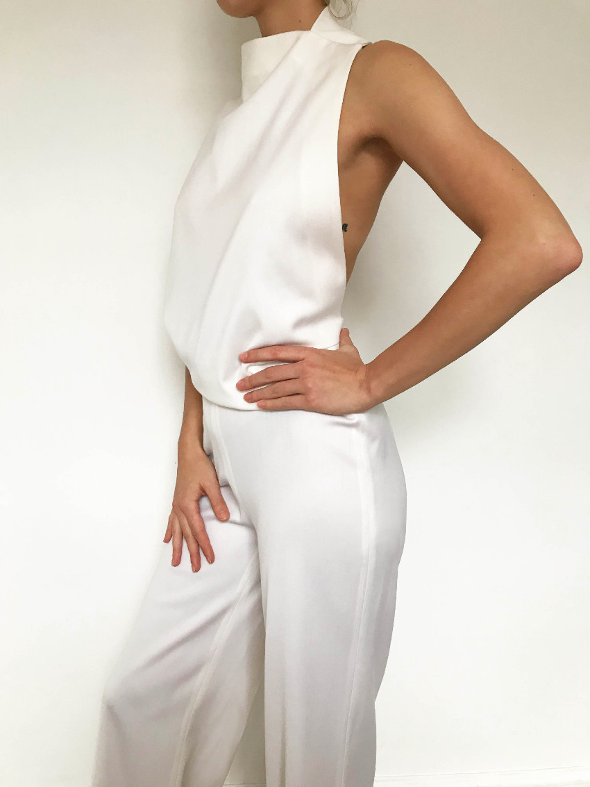 osman draped jumpsuit