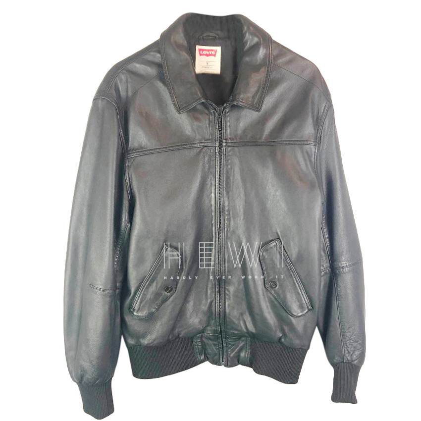 levis leather bomber