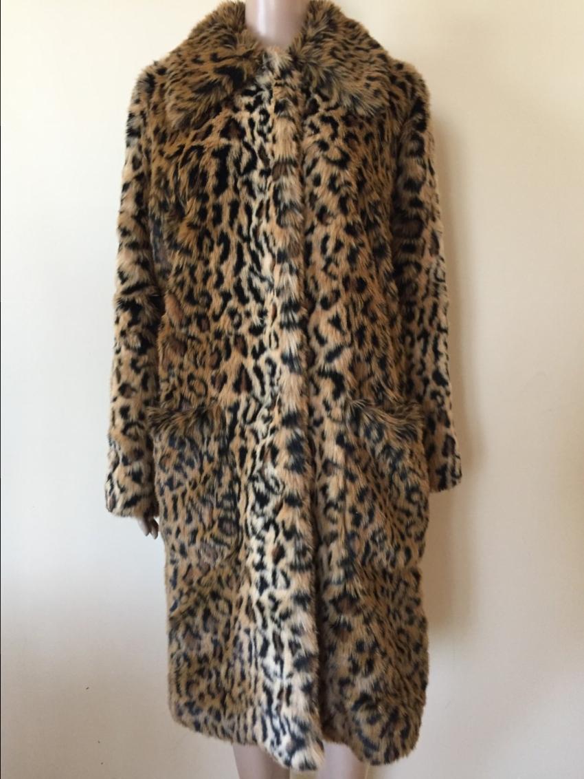 Erdem X Hm Faux Fur Leopard Print Coat | HEWI