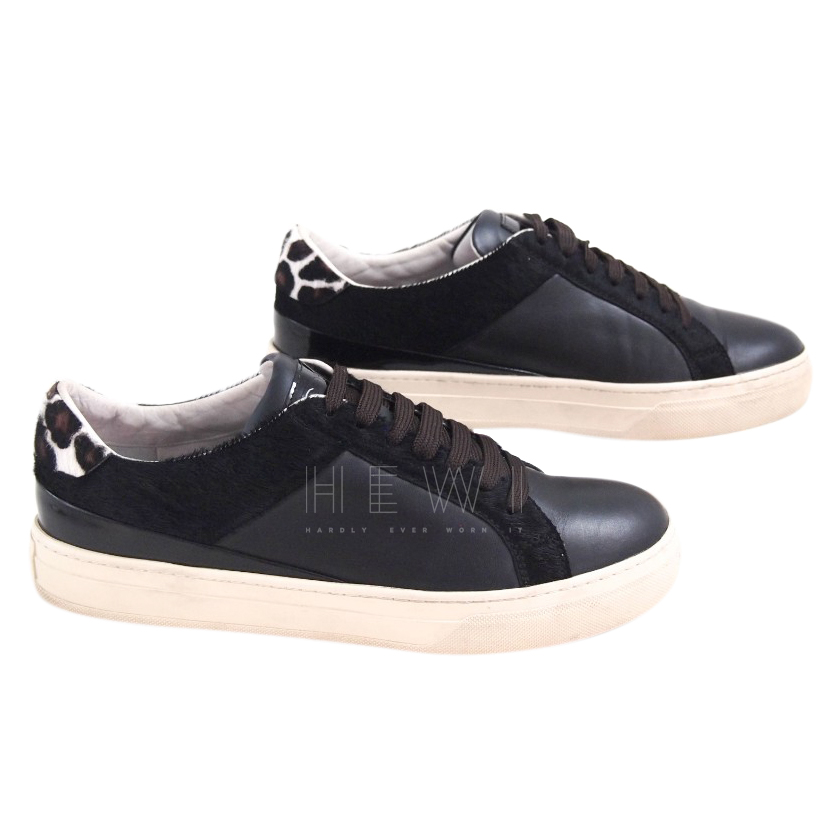 Tods Leather Calf Hair Sneakers | HEWI