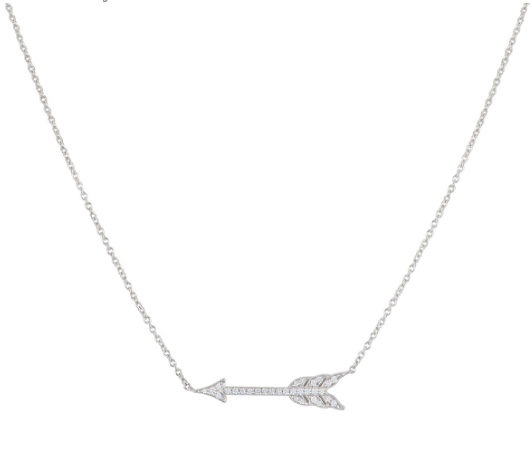 Tiffany Co Diamond Arrow Pendant Necklace | HEWI