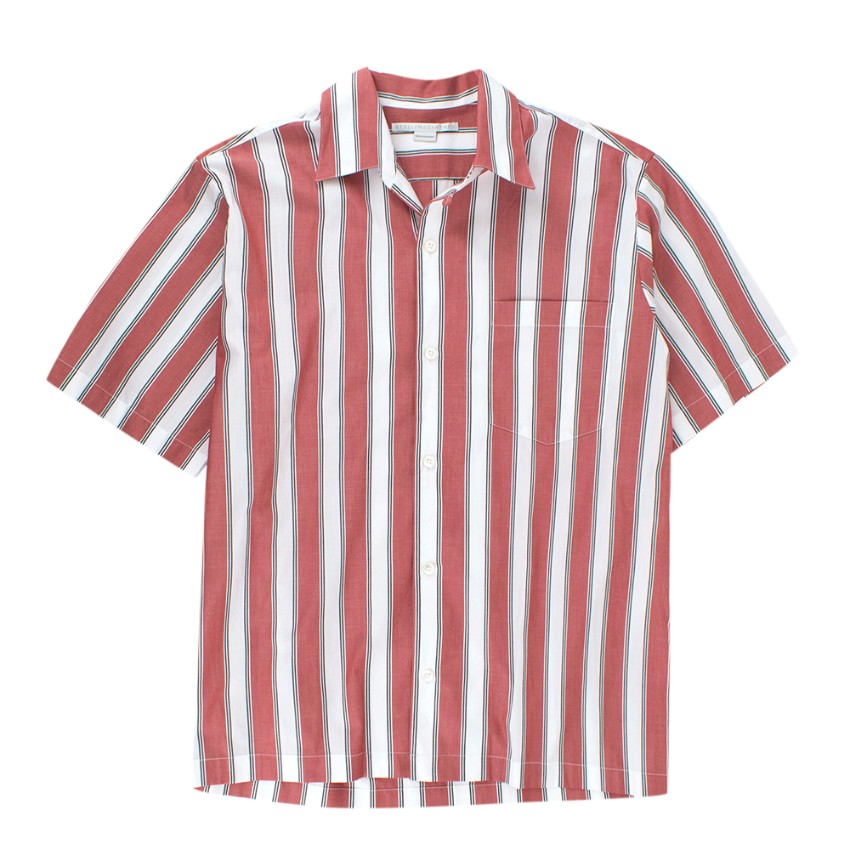 Stella Mccartney Red White Striped Mens Shirt | HEWI