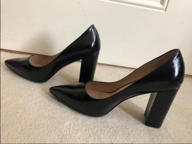 Stuart Weitzman Black Laney 95 Patent 