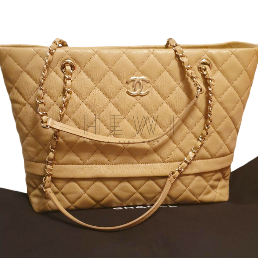 quilted leather tote bag