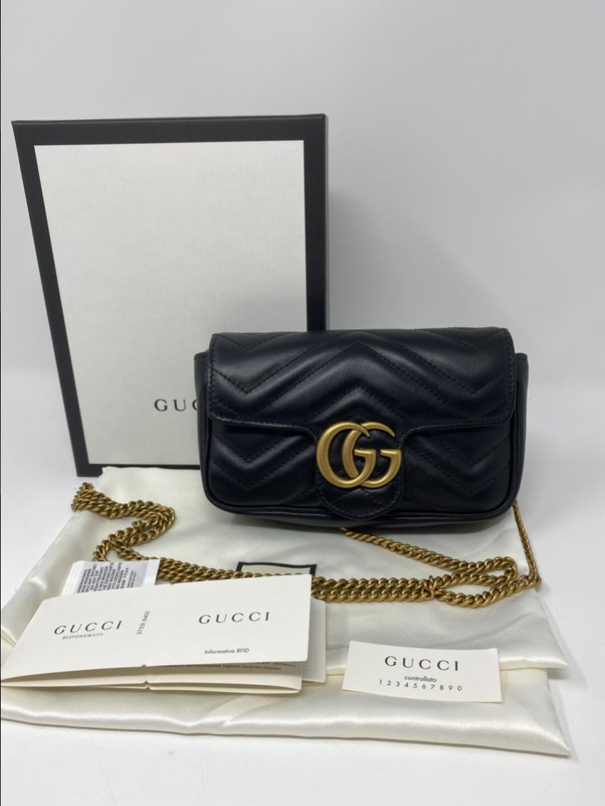 gg marmont mini matelassé shoulder bag