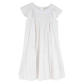 Jacadi white pleated dress