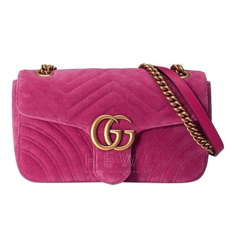 gucci pink velvet marmont bag